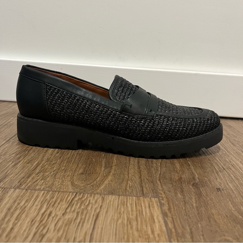 Franco Sarto Cassandra Woven Platform Slip-On Penny Loafers Women’s Size 9.5 - Picture 11 of 13